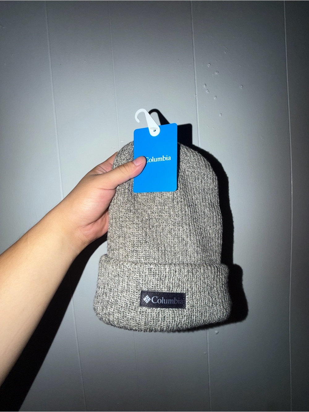 Unisex Columbia Heather Gray Knit Cuffed Beanie
